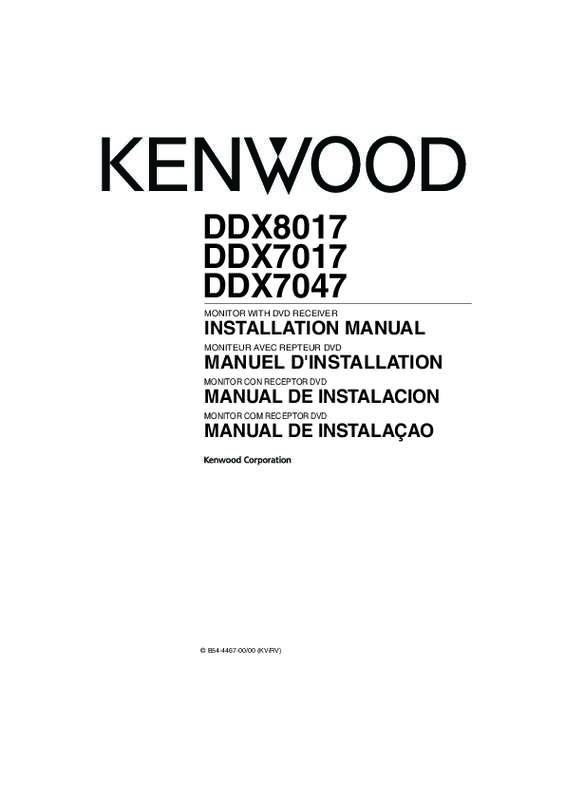 Guide utilisation KENWOOD DDX7017  de la marque KENWOOD