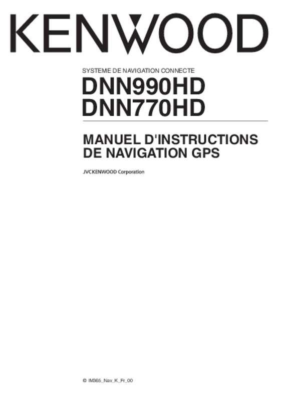Guide utilisation KENWOOD DNN770HD  de la marque KENWOOD