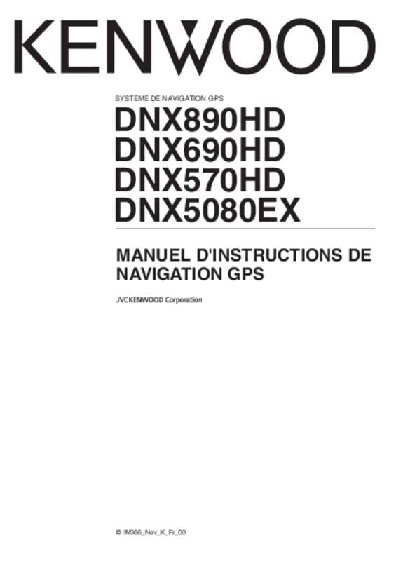 Guide utilisation KENWOOD DNX570HD  de la marque KENWOOD