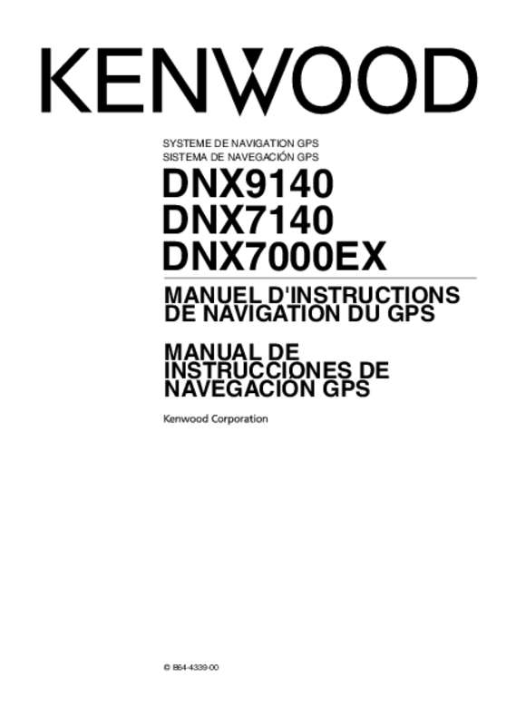 Guide utilisation KENWOOD DNX7000EX  de la marque KENWOOD