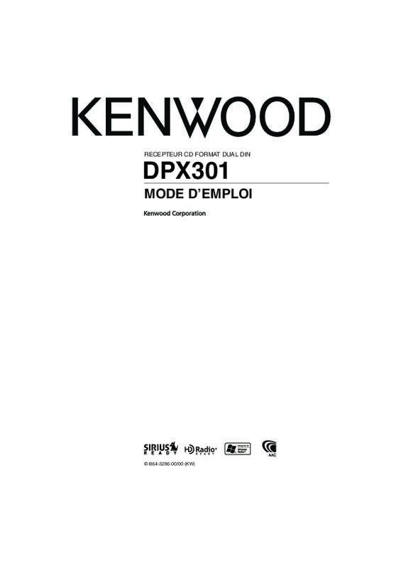 Guide utilisation KENWOOD DPX301  de la marque KENWOOD