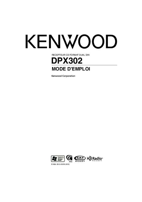 Guide utilisation KENWOOD DPX302  de la marque KENWOOD