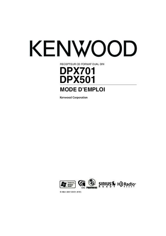 Guide utilisation KENWOOD DPX501  de la marque KENWOOD