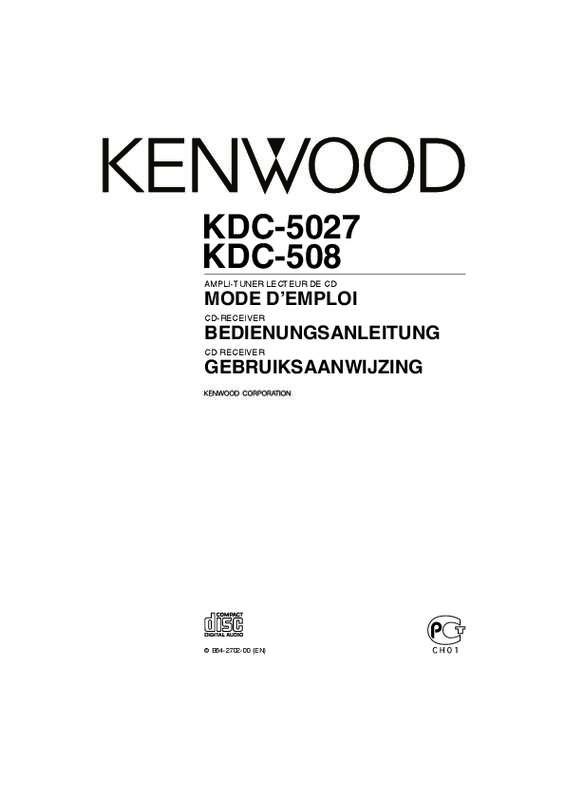Guide utilisation KENWOOD KDC-508  de la marque KENWOOD