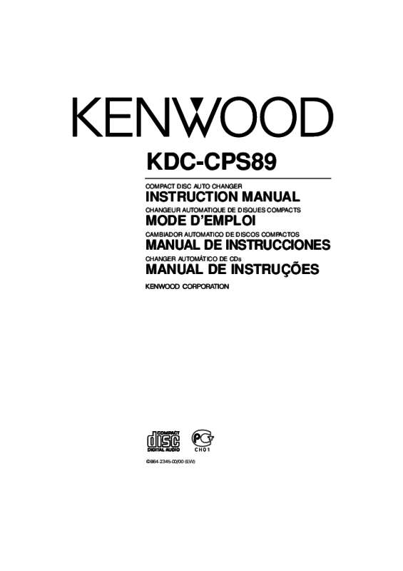 Guide utilisation KENWOOD KDC-CPS89  de la marque KENWOOD