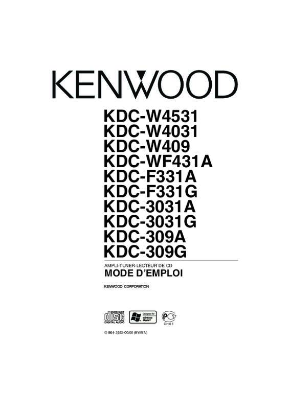 Guide utilisation KENWOOD KDC-F331A  de la marque KENWOOD