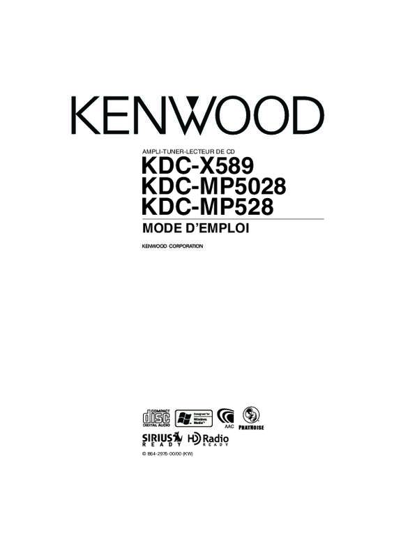 Guide utilisation KENWOOD KDC-MP5028  de la marque KENWOOD