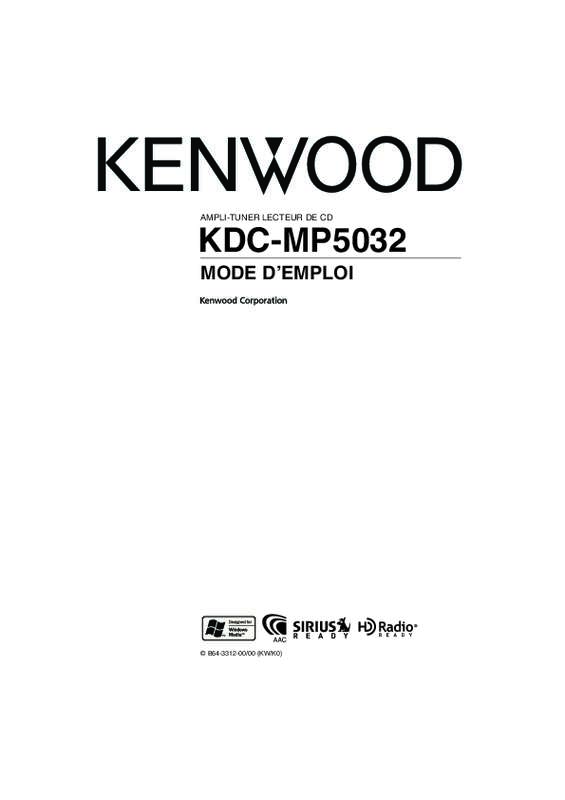 Guide utilisation KENWOOD KDC-MP5032  de la marque KENWOOD