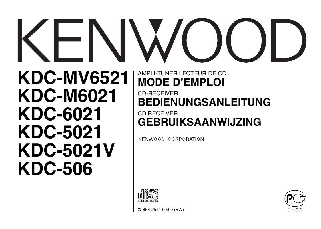 Guide utilisation KENWOOD KDC-MV6521  de la marque KENWOOD