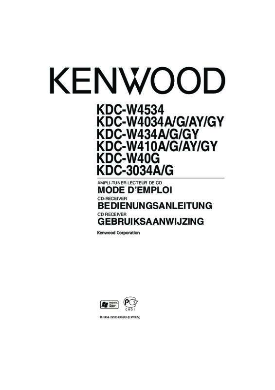 Guide utilisation KENWOOD KDC-W410  de la marque KENWOOD