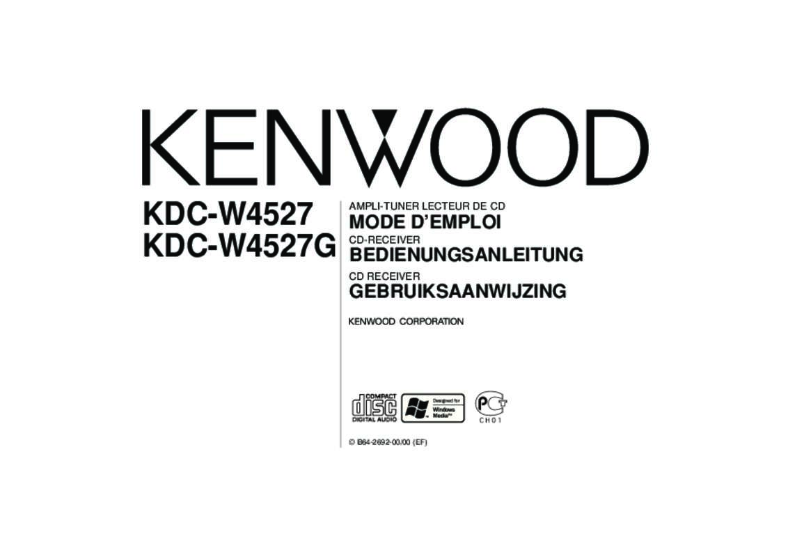 Guide utilisation KENWOOD KDC-W4527  de la marque KENWOOD