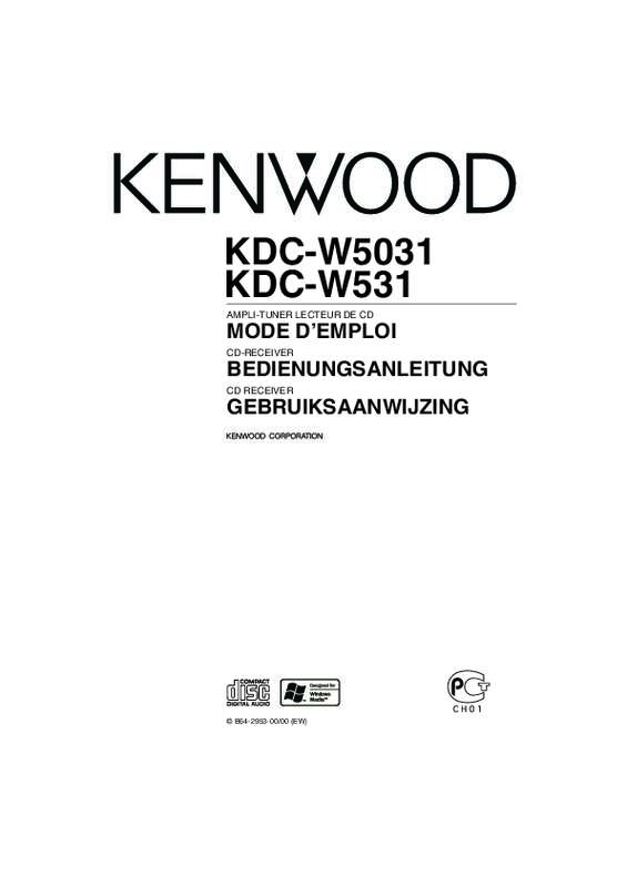 Guide utilisation KENWOOD KDC-W531  de la marque KENWOOD