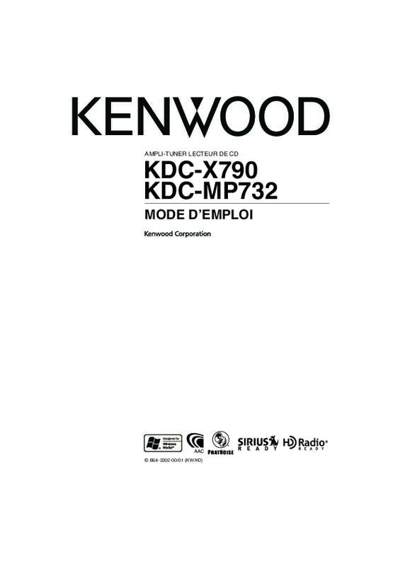 Guide utilisation KENWOOD KDC-X790  de la marque KENWOOD