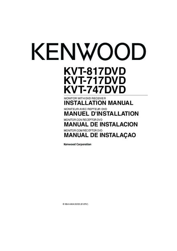 Guide utilisation KENWOOD KVT-817DVD  de la marque KENWOOD