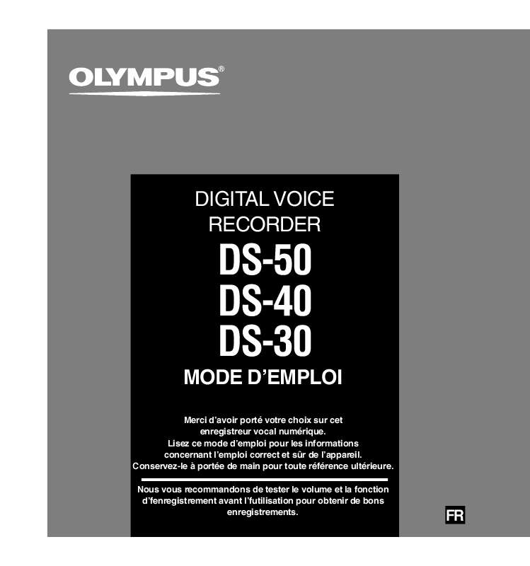 Guide utilisation OLYMPUS DS-30  de la marque OLYMPUS
