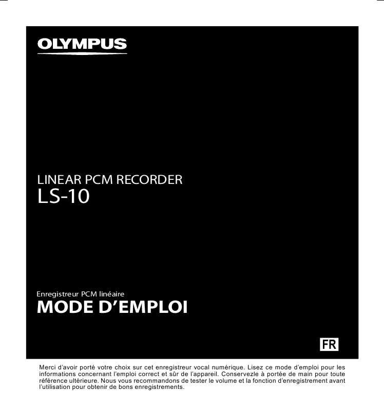 Guide utilisation OLYMPUS LS-10  de la marque OLYMPUS