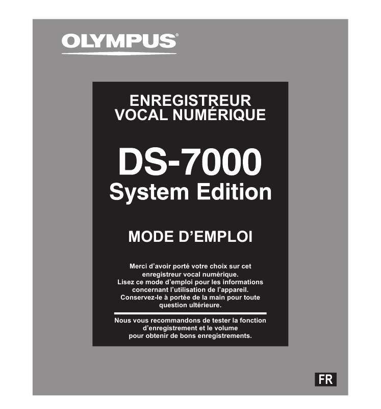 Guide utilisation OLYMPUS DS-7000  de la marque OLYMPUS