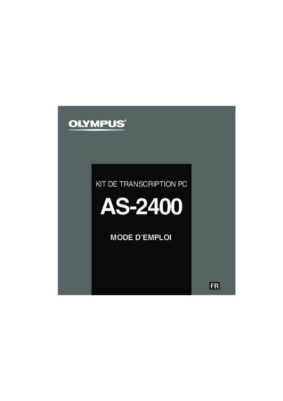 Guide utilisation OLYMPUS AS-2400  de la marque OLYMPUS