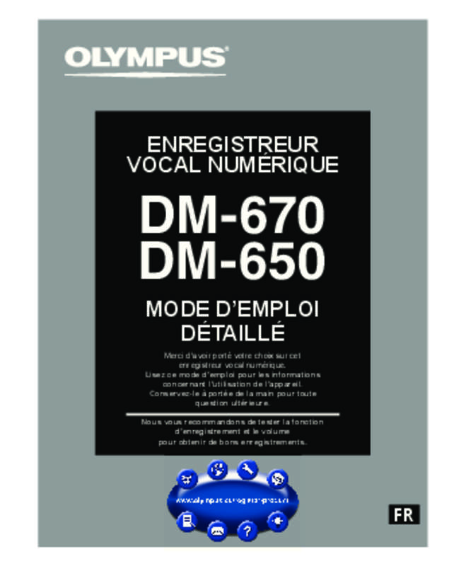 Guide utilisation OLYMPUS DM-650 ME30  de la marque OLYMPUS