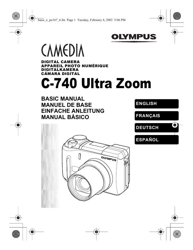Guide utilisation OLYMPUS C-740 ULTRA ZOOM  de la marque OLYMPUS