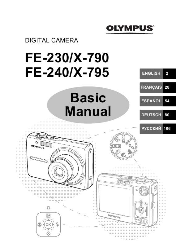 Guide utilisation OLYMPUS FE-230  de la marque OLYMPUS