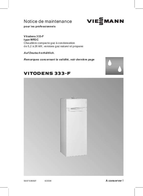 Guide utilisation VIESSMANN VITODENS 333  de la marque VIESSMANN