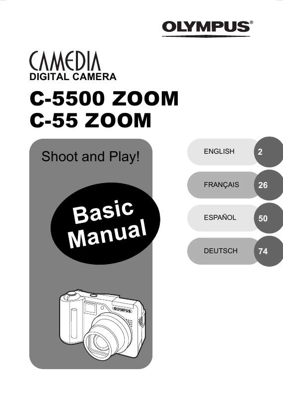 Guide utilisation OLYMPUS C-55 ZOOM  de la marque OLYMPUS