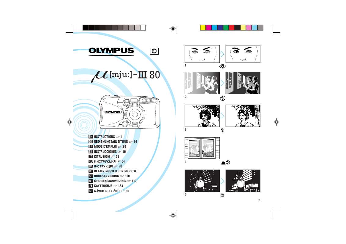 Guide utilisation OLYMPUS Μ [MJU:]-III 80  de la marque OLYMPUS
