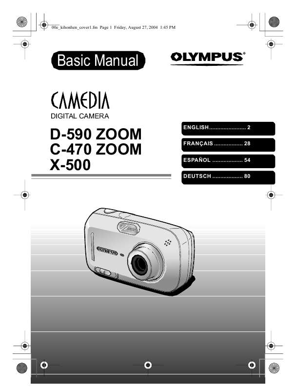 Guide utilisation OLYMPUS C-470 ZOOM  de la marque OLYMPUS
