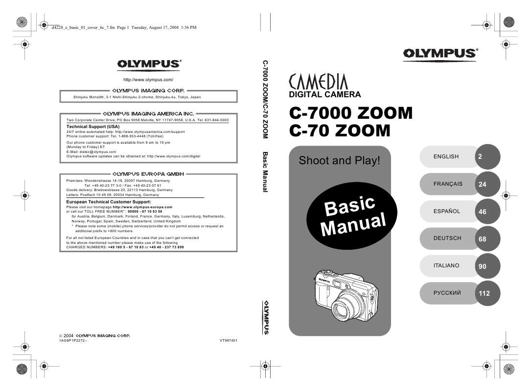 Guide utilisation OLYMPUS C-70 ZOOM  de la marque OLYMPUS