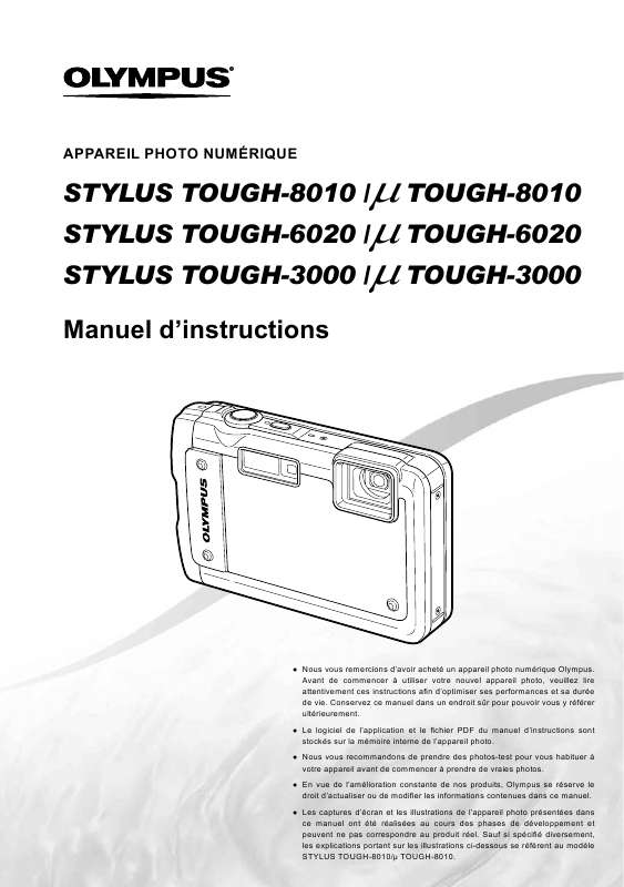 Guide utilisation OLYMPUS Μ TOUGH-6020  de la marque OLYMPUS