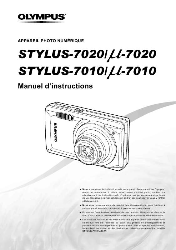Guide utilisation OLYMPUS Μ-7010  de la marque OLYMPUS