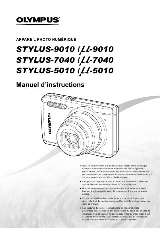 Guide utilisation OLYMPUS Μ-7040  de la marque OLYMPUS