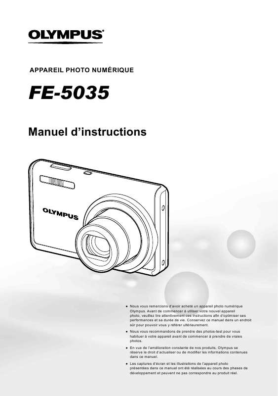 Guide utilisation OLYMPUS FE-5035  de la marque OLYMPUS