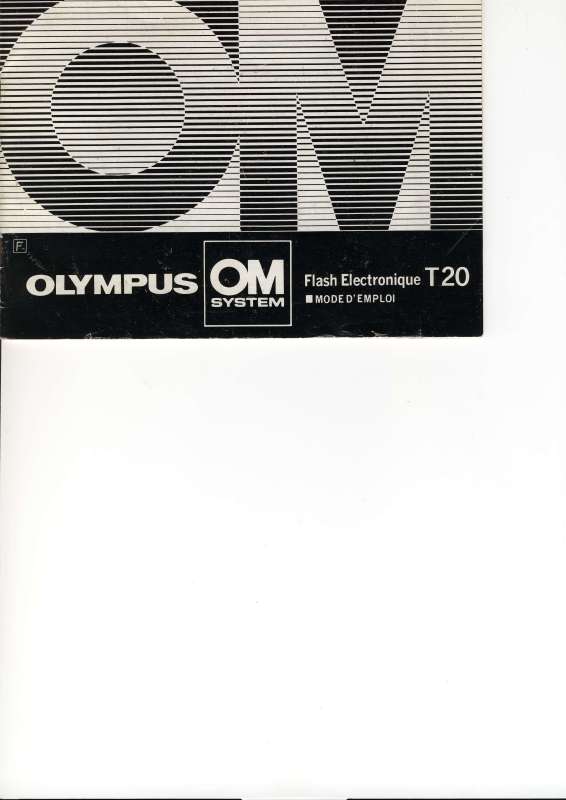 Guide utilisation OLYMPUS T20  de la marque OLYMPUS