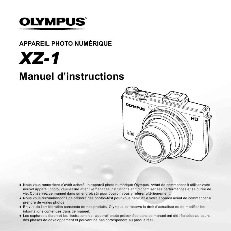 Guide utilisation OLYMPUS XZ-1  de la marque OLYMPUS