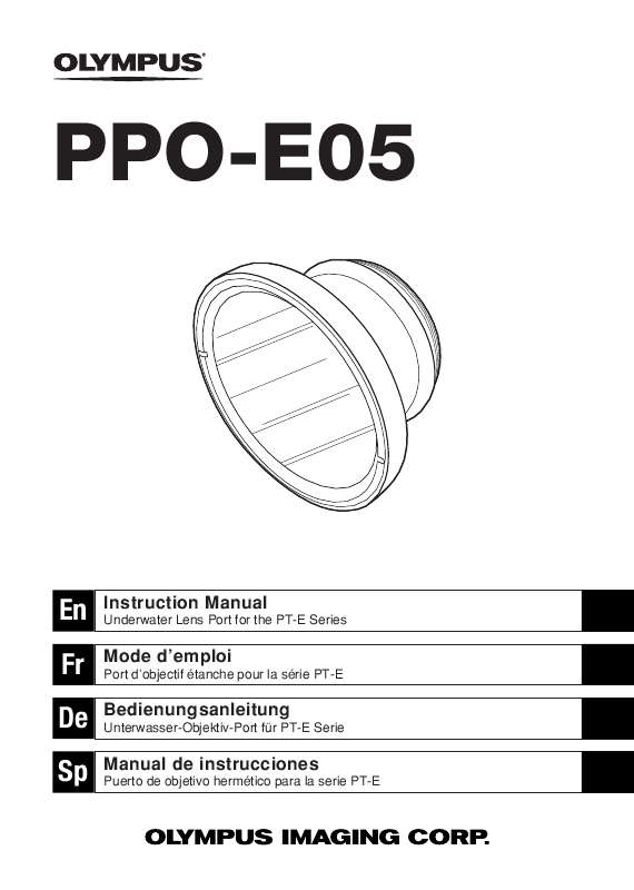 Guide utilisation OLYMPUS PPO-E05  de la marque OLYMPUS