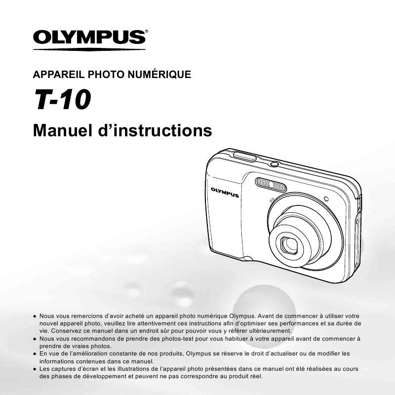 Guide utilisation OLYMPUS T-10  de la marque OLYMPUS