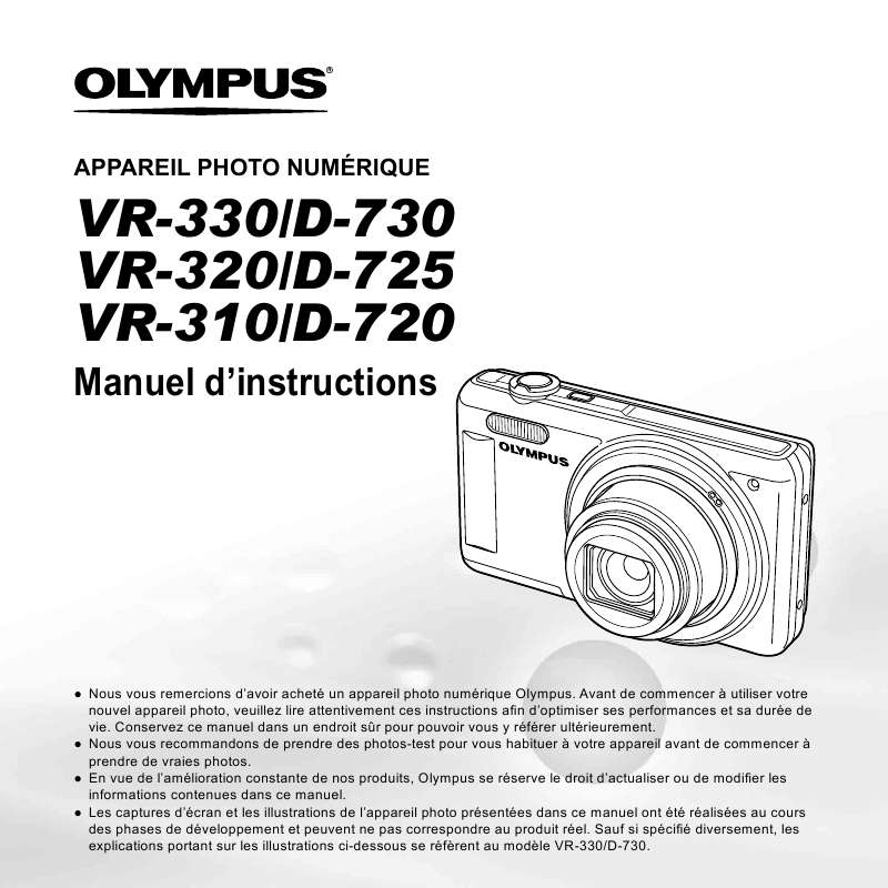 Guide utilisation OLYMPUS VR-310  de la marque OLYMPUS