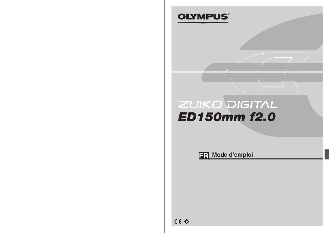 Guide utilisation OLYMPUS ZUIKO DIGITAL ED 150MM F2.0  de la marque OLYMPUS