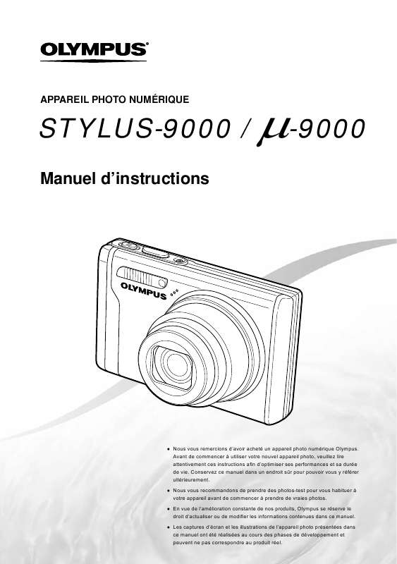 Guide utilisation OLYMPUS Μ-9000  de la marque OLYMPUS
