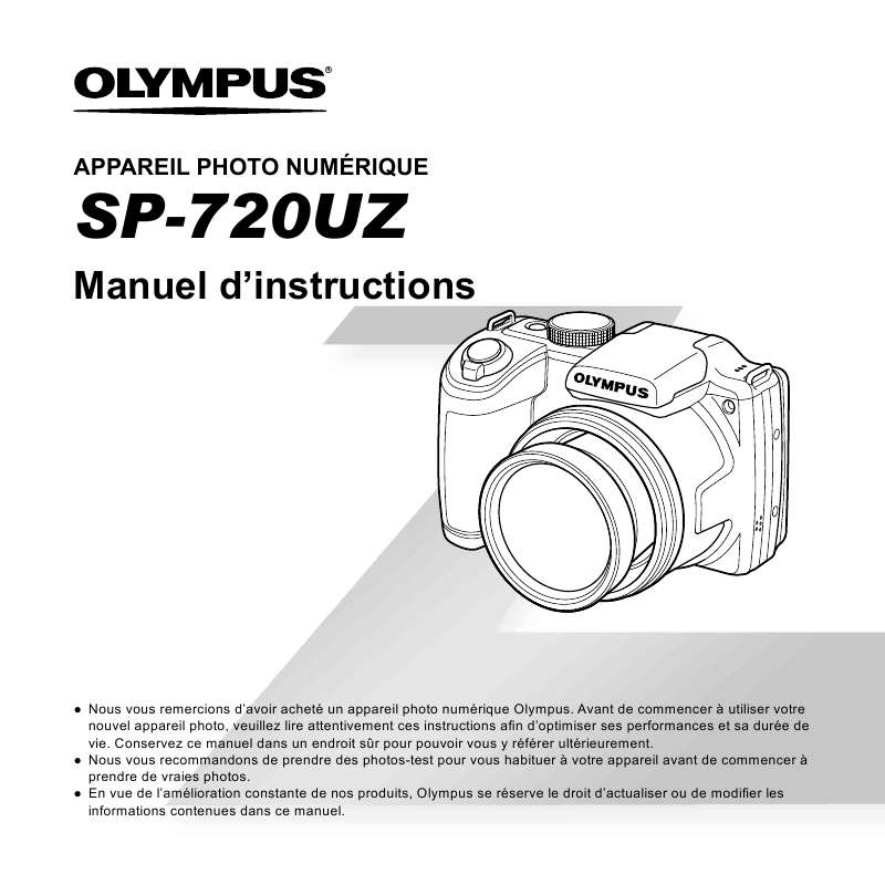 Guide utilisation OLYMPUS SP720  de la marque OLYMPUS