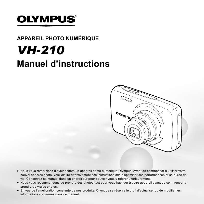Guide utilisation OLYMPUS VH-210  de la marque OLYMPUS