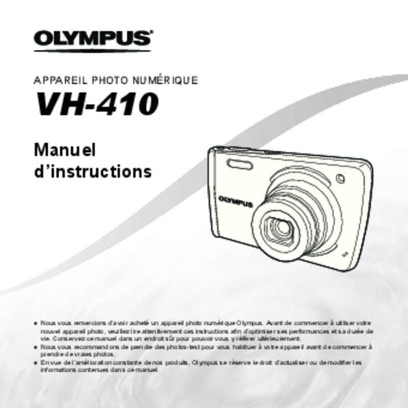 Guide utilisation OLYMPUS VH-410  de la marque OLYMPUS