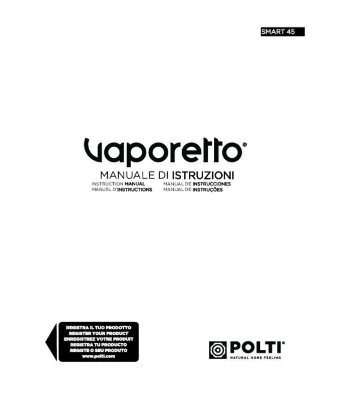 Guide utilisation POLTI PTEU0270 VAPORETTO SMART 45  de la marque POLTI