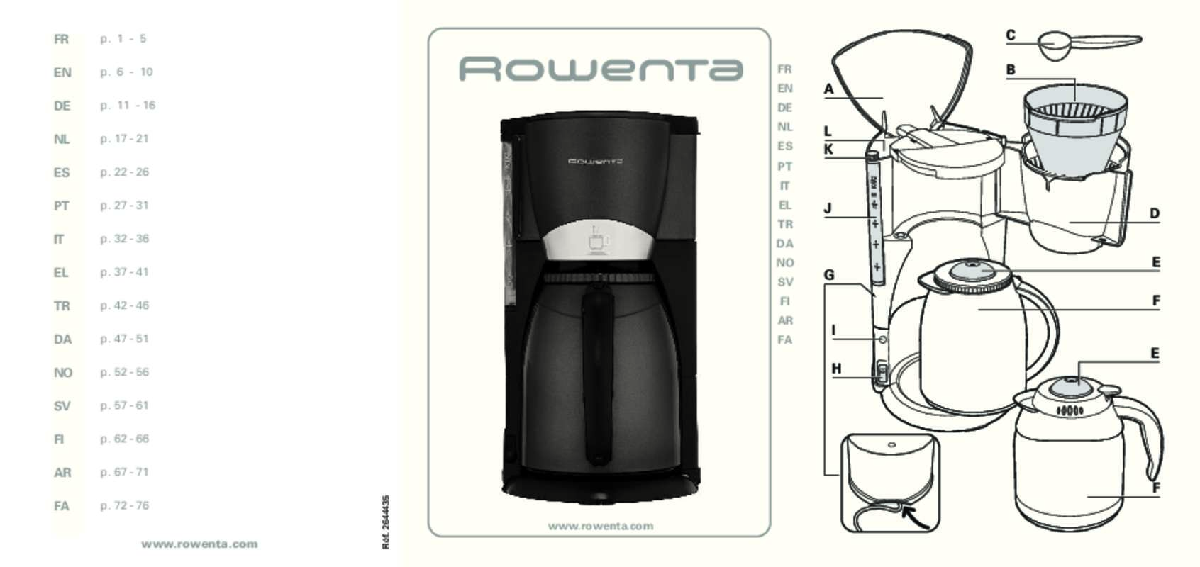 Guide utilisation ROWENTA CT3818 de la marque ROWENTA