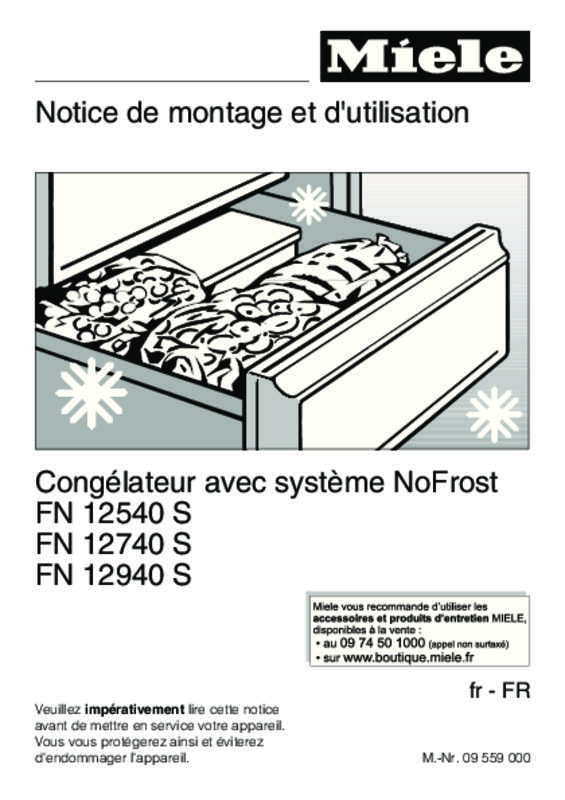 Guide utilisation MIELE FN12740S de la marque MIELE