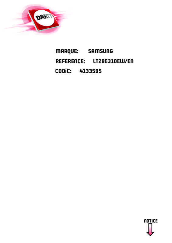 Guide utilisation SAMSUNG LT28E310EX/EN  de la marque SAMSUNG