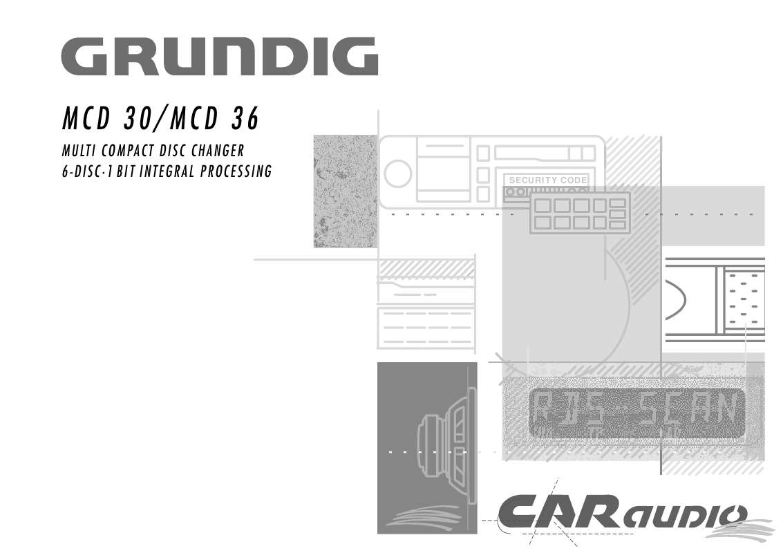 Guide utilisation  GRUNDIG MCD 36  de la marque GRUNDIG