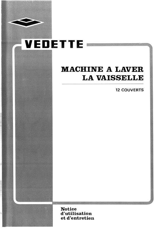 Guide utilisation VEDETTE I205 de la marque VEDETTE
